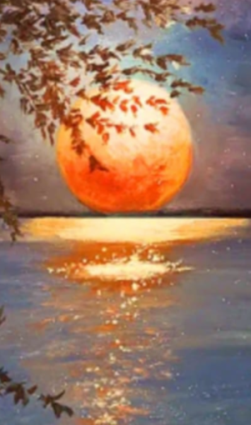 Diamond Painting Sonnenuntergang am See